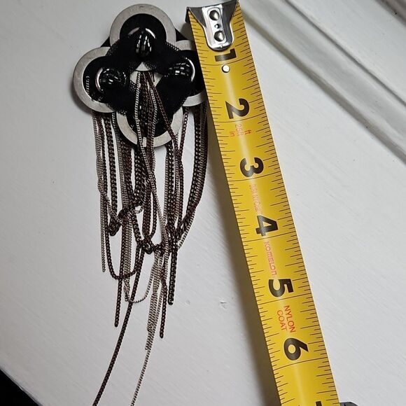 Catherine Malandrino Black and Silver Brooch - Picture 5 of 5